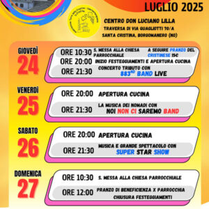festa patronale santa cristina borgomanero